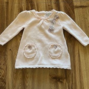 Maggie & Zoe (NWOT), 3-6M, pink sweater dress